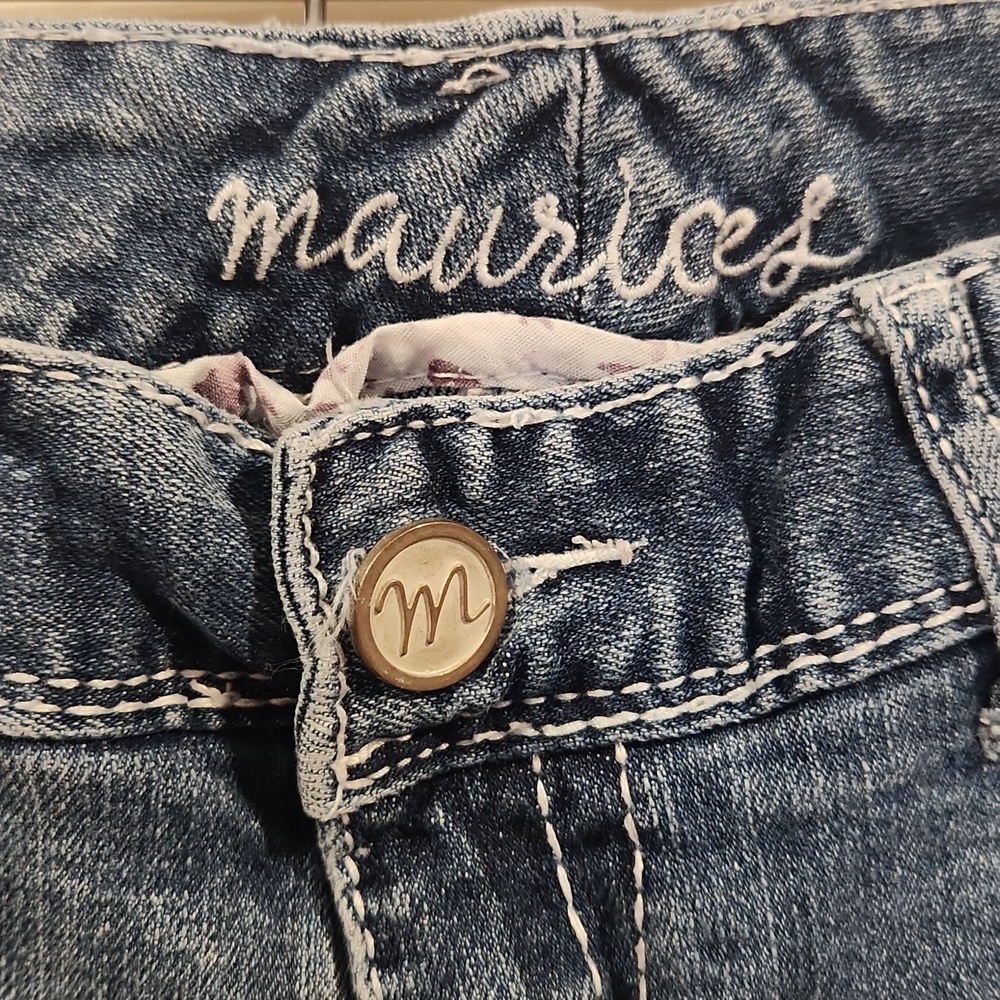 Maurices Women's Faded Blue Boot Cut Jeans